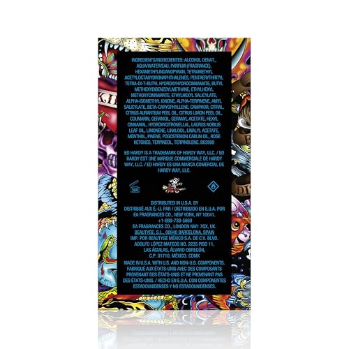 Ed Hardy Hearts & Daggers Eau de Parfum for Women, 3.4 fl oz | Women's eau de parfum with floral scent. Perfume with notes of blood orange