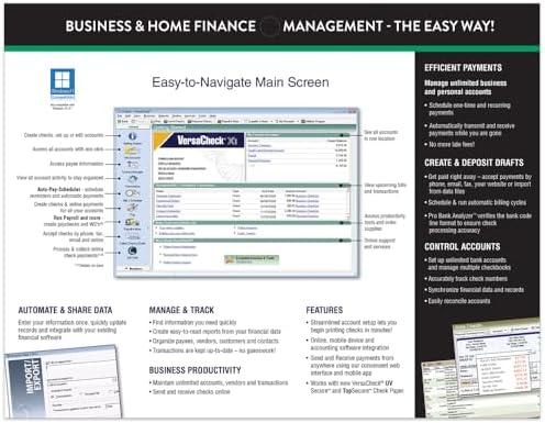 VersaCheck X9 2025 for QuickBooks – 5 Users + VersaCheck ONLINE Gold 1yr Sub Bundle