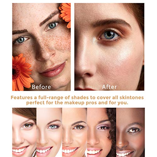 TLM Colour Changing Liquid Foundation Hides Wrinkles & Lines, BB Cream Makeup Base Concealer Cover Moisturizing Fluid for all Skin Tone SPF15