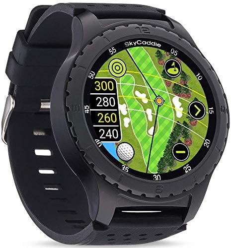 SkyCaddie LX5, GPS Golf Watch with Touchscreen Display and HD Color CourseView Maps, Black, Small