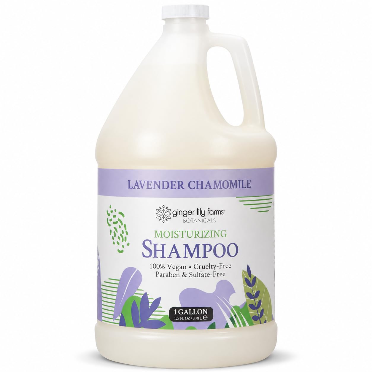 Ginger Lily Farms Botanicals Moisturizing Shampoo for All Hair Types, Coco Mango, 100% Vegan & Cruelty-Free, Coconut Mango Scent, 1 Gallon (128 fl oz) Refill | for Hands, Body & Hair, Moisturizing Wash, Salon Wash, Spa Cleanser, Salon & Spa Essentials, M…