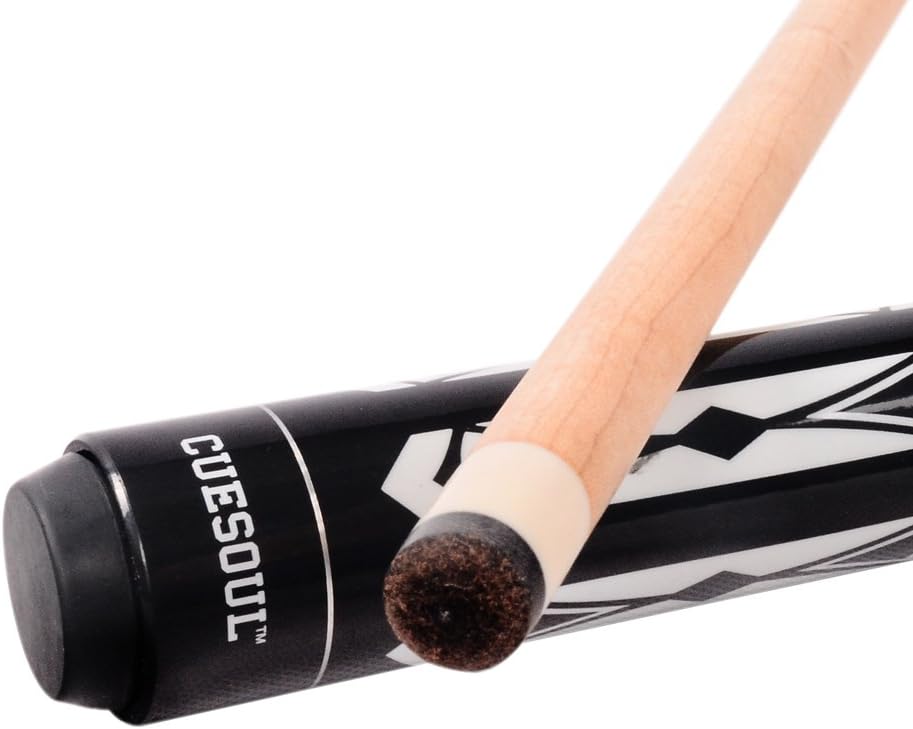 CUESOUL 19oz Pool Cue Sticks with Hard Pool Cue Case