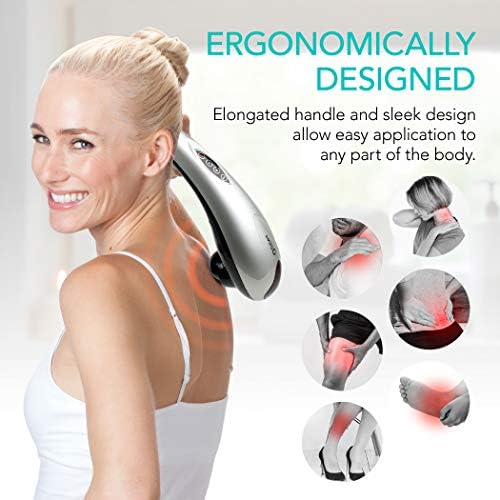 Tapping Pro - Handheld Deep Tissue Back, Neck, Shoulder, Leg, Calf Muscle Massager with Extension Handle - FSA HSA Eligible