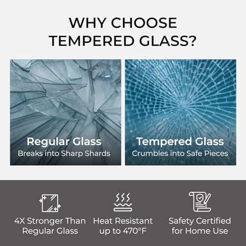Clear Rectangle Tempered Glass Table Top 24" x 48", 1/4" Thick Flat Polished Edge, Scratch Resistant, Easy Clean Replacement for Dining, Coffee, or Office Tables – Fab Glass and Mirror