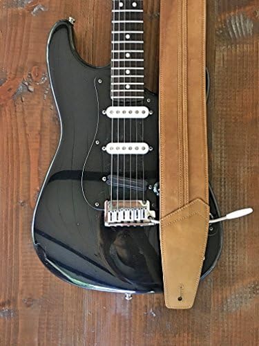 The Original Straight Up Full Grain Padded Leather Guitar Strap - For Electric, Acoustic and Bass Guitars