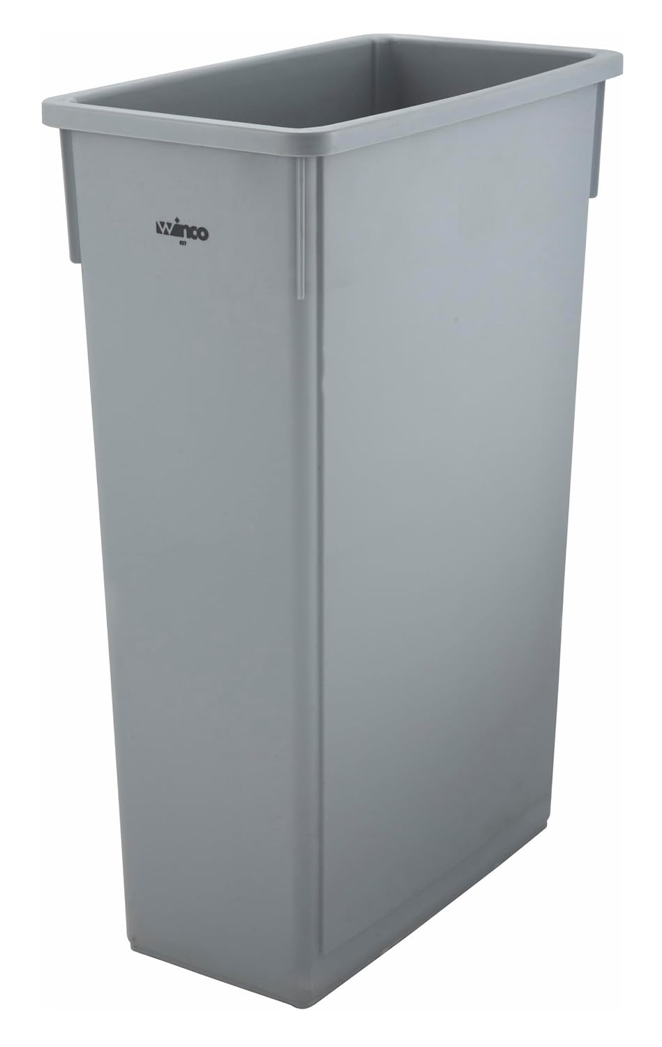 Winco Slender Trash Can, 23-Gallon, Brown | Great for Kitchens, Dining Areas and Back-of-house Cleanup