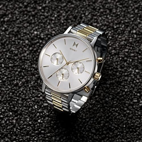 MVMT Nova - Dual Timezone Women’s Wristwatch - Minimalist Dress - 3 ATM/30 Meters Water-Resistant Timepiece - Interchangeable Bands - 38mm