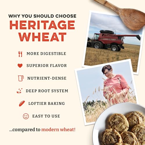 Sunrise Flour Mill Heritage Organic White Flour | USDA Organic All Purpose Flour Unbleached - Non-GMO, Kosher, Grown Without Glyphosate