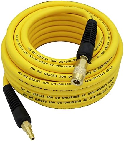 YOTOO Hybrid Air Hose 3/8-Inch by 50-Feet 300 PSI Heavy Duty, Lightweight, Kink Resistant