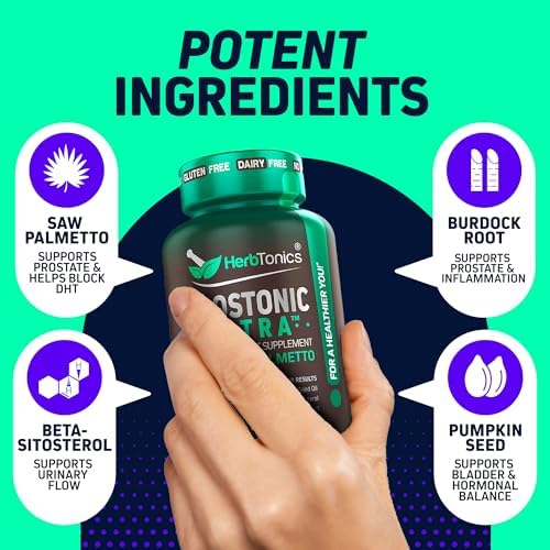 Dual Prostate & Hair Support for Men – Saw Palmetto, Beta-Sitosterol