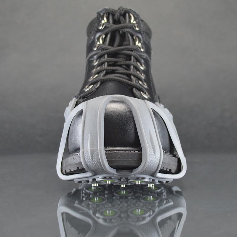 Easy Spike Ice Cleat, Lightweight Industrial Strength Traction Aid for Walking on Snow and Ice (1 Pair)