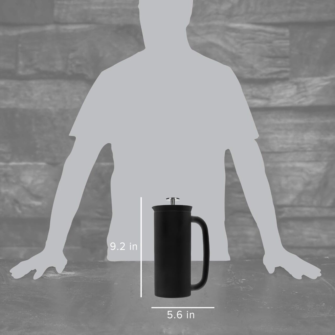 ESPRO P7 French Press, 18oz, Brushed, Stainless Steel Coffee Maker | Double Filter Coffee Press, Grit-Free Coffee, Heat Resistant Insulated tea Press, Easy Hot and Cold Coffee Brewer, Tea Brewer