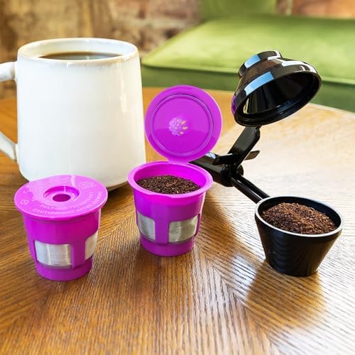 Perfect Pod Café Fill Value Pack 2 Reusable K-Cup Pods and Coffee Scoop Set | 1-Stream Refillable Capsules, BPA-Free Design, Fits Keurig K-Mini