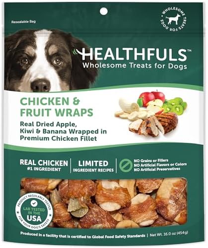 Healthfuls Chicken Wrapped Sweet Potato Dog Treats, 16oz