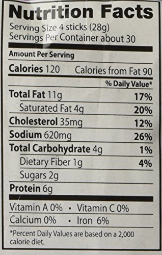 Buffalo Bills Original Short Shots Snack Beef Sticks, 3.5"Sticks/30 Oz Bag | Gluten Free, Ideal For Road Trips, Officesnacks, Hiking, High Protein Snack, Made In The USA, 100% Us-Raised Beef, 120 Sticks