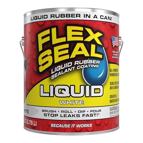Flex Seal Liquid, Rubber Coating Sealant, Waterproof, Flexible, Breathable, and UV Resistant, Roof Repair, Basements, RV, Campers, Trailers, Marine