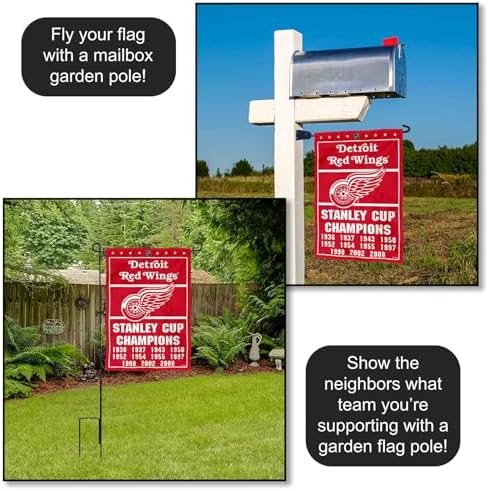 WinCraft Detroit Red Wings 11 Time Stanley Cup Champions Double Sided Garden Flag