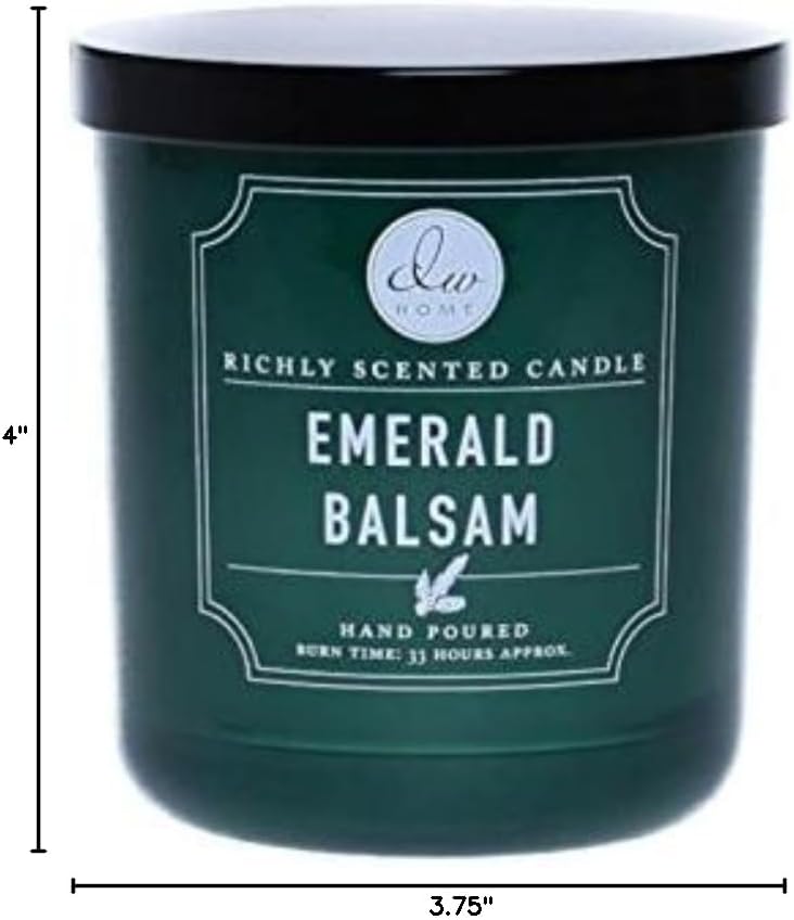 DW Home Emerald Balsam Medium Sindle Wick Candle