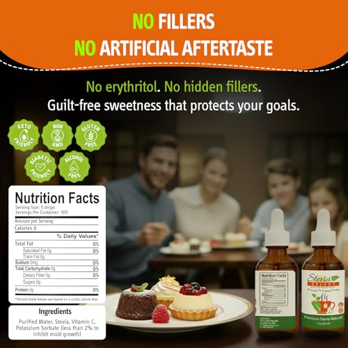 Stevia Select Organic Stevia Powder 1.25oz - Sugar Free Plant Based Pure Stevia Sweetener Stevia Extract Keto Sugar Substitute No Additives Zero Calorie