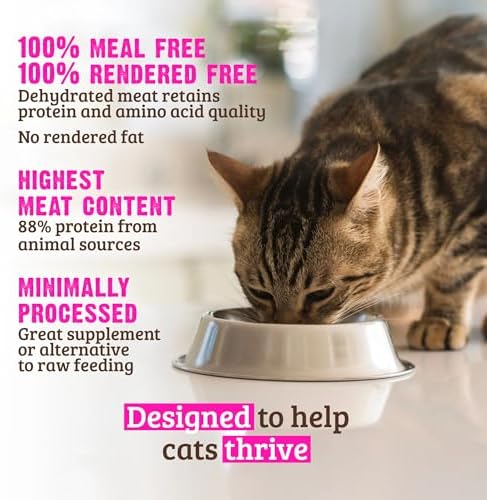 Rawz Dehydrated Chicken, Turkey & Chicken Recipe Natural Meal Free Dry Cat Food (3.5 Pound (Pack of 1), Chicken & Turkey)