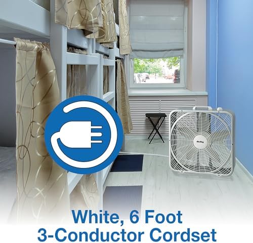 Air King 9723 20-Inch 3-Speed Box Fan , White