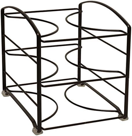 Deco Brothers Wrap Organizer Rack for Kitchen Cabinet, 3 Tier, Bronze | for Small / Standard Box, Height Clearance 2-1/2"
