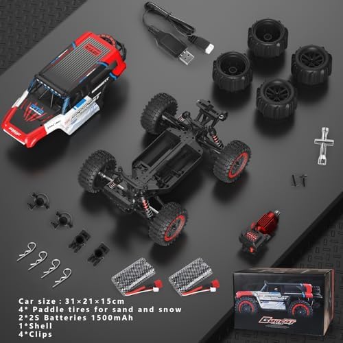 1/16 Brushless RC Car S912Pro, Electric 4WD High Speed RC Car, 2.4G Remote Control RC Truck