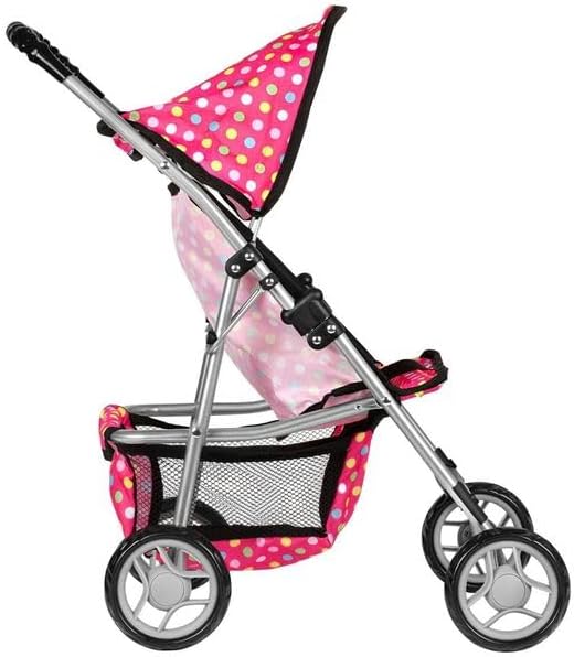 fash n kolor, My First Baby Doll Stroller with Flower Design with Basket in The Bottom- 2 Free Magic Bottles Included