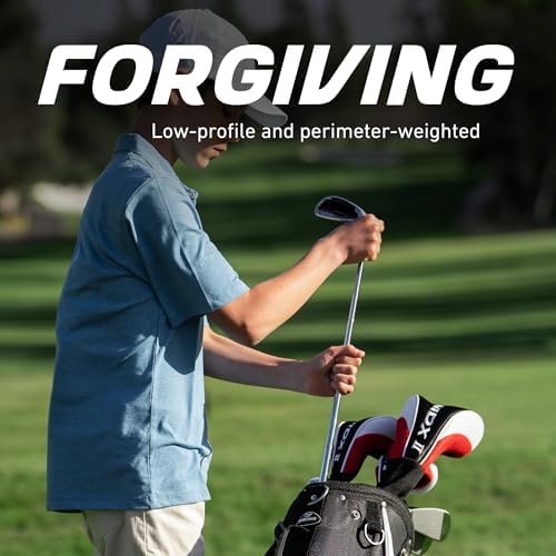 Precise MDX II - Teen Complete Golf Club Set | Titanium Driver, Stainless Hybrid, Irons Through Wedge, Putter, Stand Bag, Headcovers, Ages 13-16, Left/Right