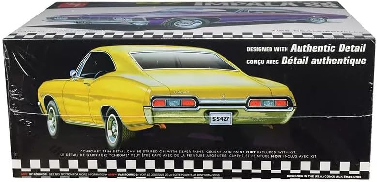 AMT 981 1967 Chevrolet Impala SS 1:25 Scale Plastic Model Kit - Requires Assembly