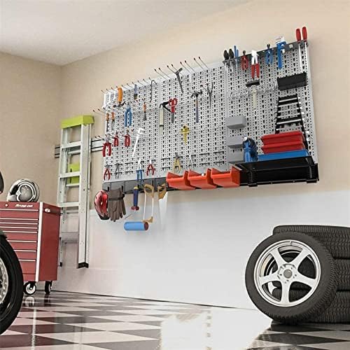TORACK 109 PCS Pegboard Wall Organizer 48x24 in, Garage Metal Pegboard