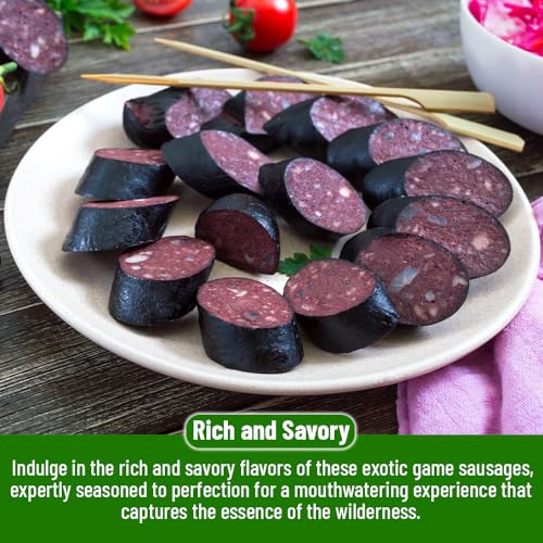 Game Summer Sausage Gift Pack (Venison, Cheddar, Elk, Elk Cheddar, Wild Boar, Venison Jalapeno Cheddar) (6- six ounce Chubs)