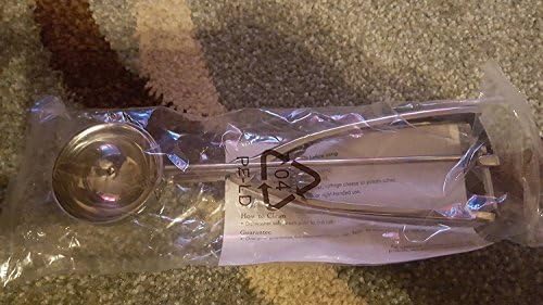 Pampered Chef Large Scoop 1790 - Stainless Steel Non-Slippery - Ice Cream fillings Scoop - Comfortable Spring Handle