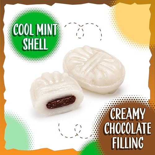 Arcor Chocolate Filled Mints, Hard Candy Individually Wrapped, 2 Lb Bag | Old Fashioned Candy with Creamy Filling, Office Candy
