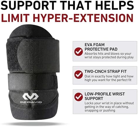 McDavid Wrist Brace, Adjustable Wrist Guard Support for Work to Help Prevent Wrist Injuries