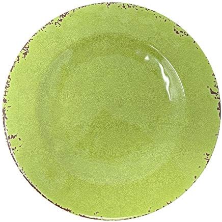 Gianna's Home 12 Piece Rustic Farmhouse Melamine Dinnerware Set, Service for 4 (Gray)