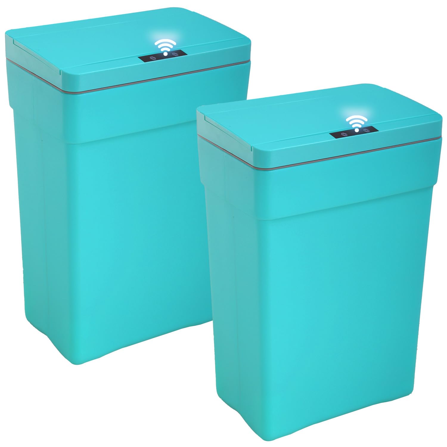 BestOffice 13 Gallon Trash Can Automatic Kitchen Trash Can Touch Free High-Capacity Garbage Can with Lid for Bedroom Bathroom Home Office 50 Liter