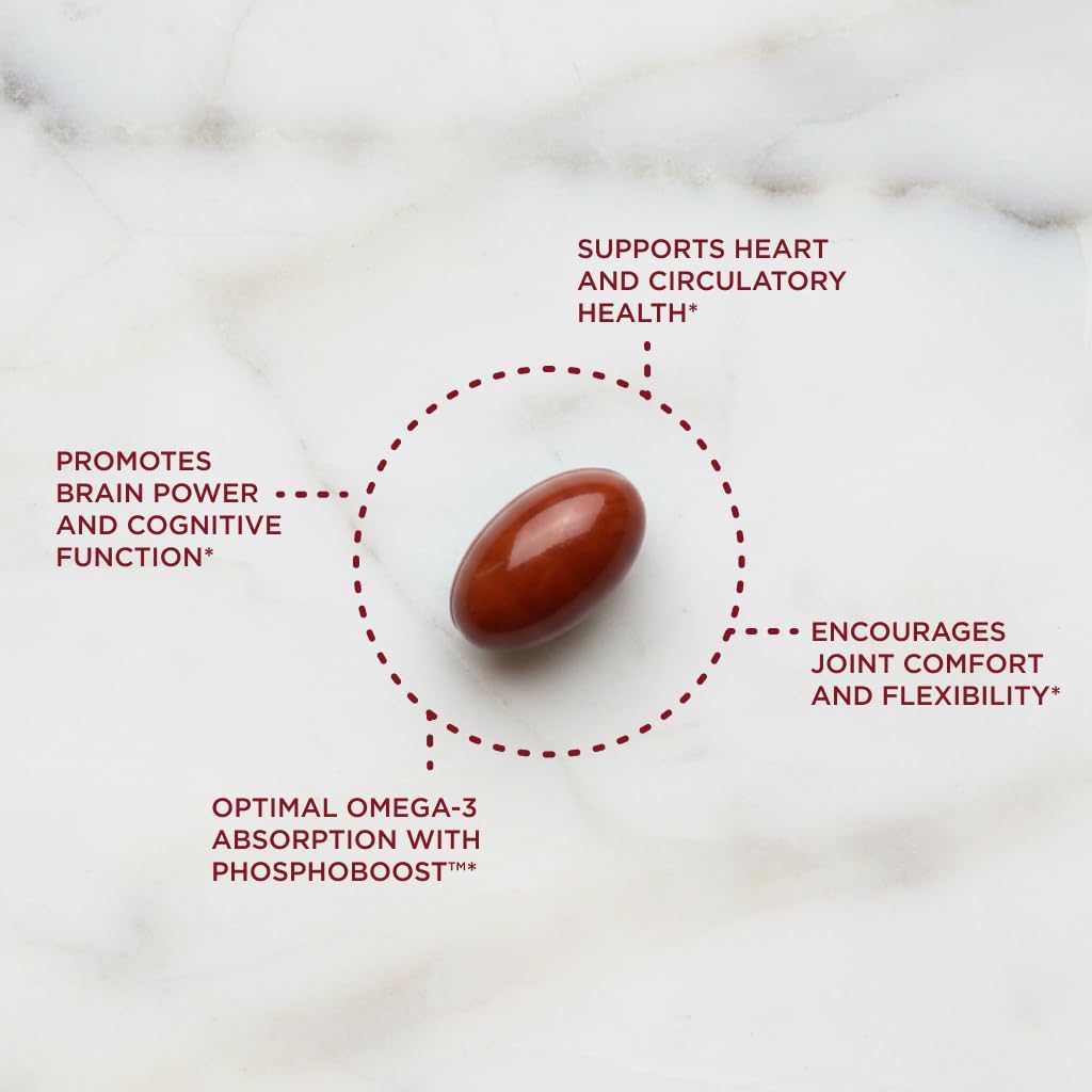 Krill Omega 50 Plus w/ CoQ10 from Purity Products - 1300mg Krill Oil and Fish Oil Blend - 100mg CoQ10-500mg Natural Astaxanthin - Support for Cardio