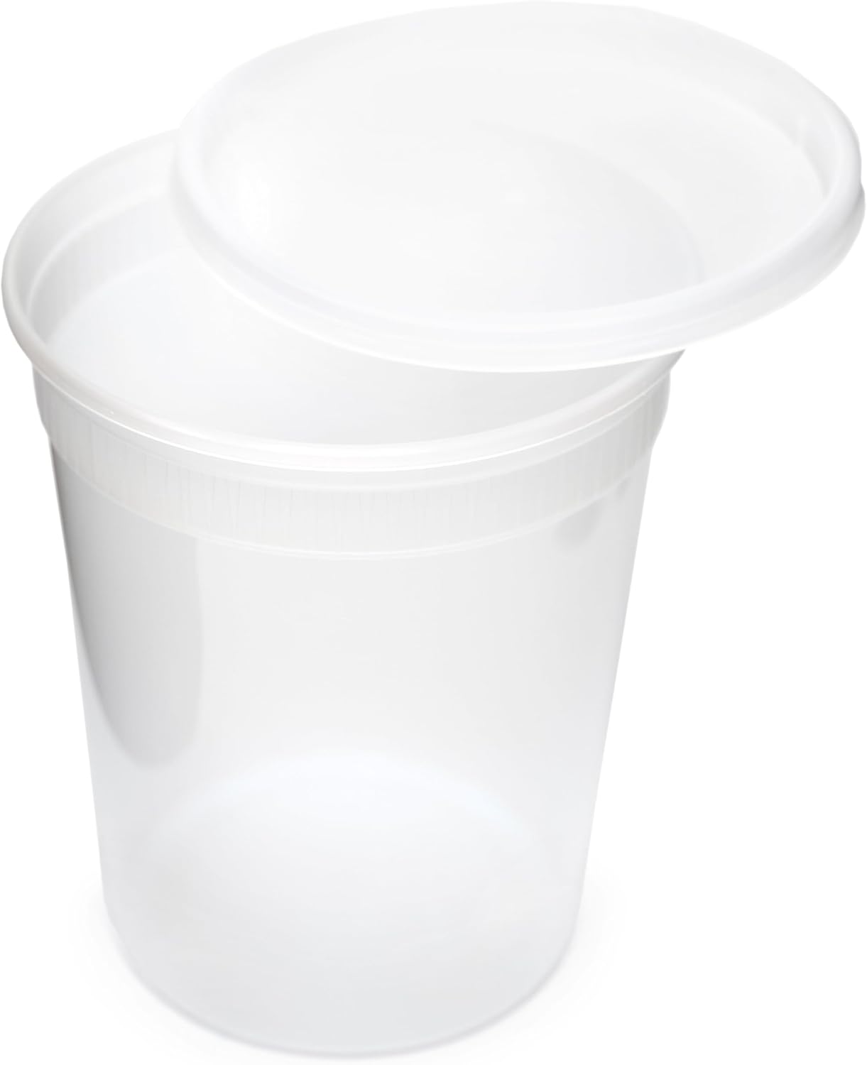 32 oz. Clear Round Deli Container Combo with Flat Lid - 240 per case YSD2532 Newspring/Pactiv Corp.