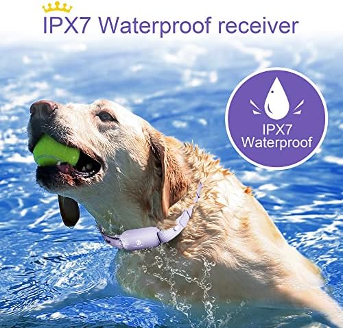 Bousnic Dog Shock Collar for 2 Dogs - (8-120lbs) Waterproof Rechargeable Electric Dog Training Collar with Remote for Small Medium Large Dogs with