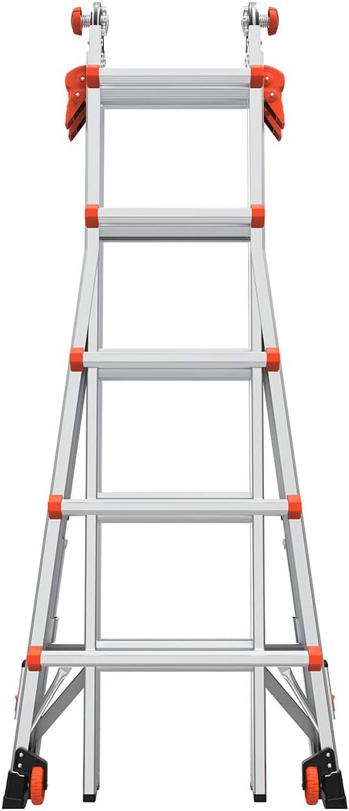 Little Giant Velocity, Aluminum Ladder, 14 ft Reach, 15413-001 | Telescoping Multi-Position Ladder with Extension, A-Frame, 90-Degree & Trestle Modes, 300 lbs. Rating
