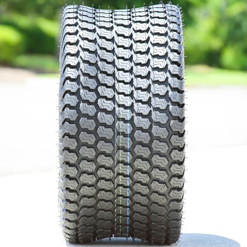 Kenda K500 Super Turf R/S 4 Ply 16-7.50-8 Lawn & Garden/Turf Tire | Lawn Mower & Garden Tractor All Season Traction 64A3 Rated 4 Ply Bias Construction Black Sidewall Tire