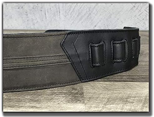 The Original Straight Up Full Grain Padded Leather Guitar Strap - For Electric, Acoustic and Bass Guitars