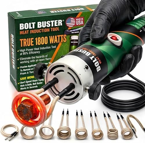 Magnetic Induction Heater – 1800W 110V Handheld Magnetic Heat Induction Tool with Advanced Coil Kit for Bolt Removal