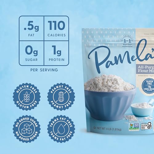 Pamela's Products Gluten Free All Purpose Flour Blend, 25 Pound