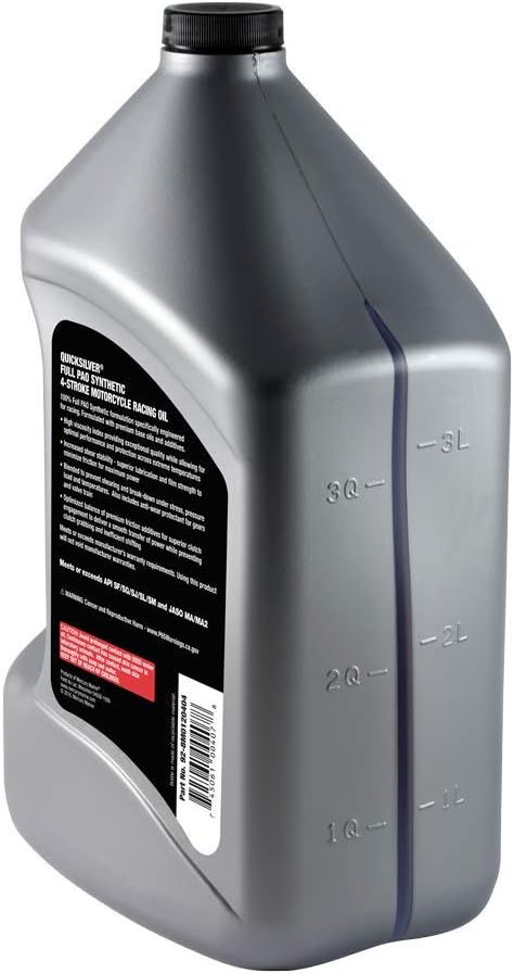 Quicksilver 20W-50 Full Synthetic Motorcycle Oil, 1 Quart