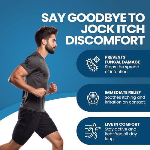 FUNGINIX Jock Itch Treatment - Relieves Itching, Burning, Scaling, and Chafing, Natural Anti Itch Treatment with Tolnaftate