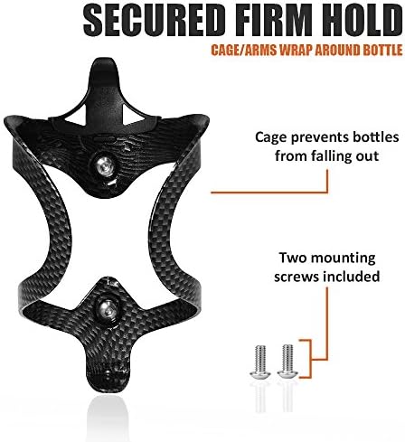 Ibera Bike Water Bottle Holder, Quick Access Water Bottle Holders for Bike with Firm Grip, Lightweight Aluminum Cage, Fits Standard & Oversized Bottles, Stylish Easy Mount Bikes Bottle Holder