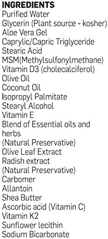 All Natural Vitamin D3 15000IU Vitamin D Cream, Maximum Strength Vitamin K2 | Fight Vitamin D Deficiency Naturally, with Olive Leaf Extract