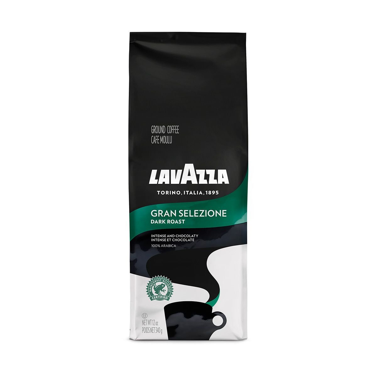 Lavazza Italian Roast Ground Coffee 12oz Bag, Extra Dark Roast (Pack of 1) - Package May Vary